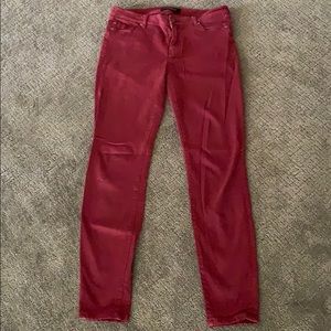 Red jeans